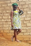 Robe femme, africaine, kaba, boubou en tissu pagne wax