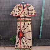 Robe africaine en tissu pagne wax Cameroun