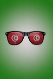 Lunettes de soleil, Drapeau national, supporters Cameroun,Self-adhesive stickers, temporary tattoo Cameroon,Drapeau main supporters Tunisie,
