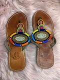 Sandales, mules artinat africain du Cameroun, 