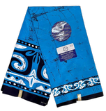 tissu pagne wax africain bleu, 3 yard,ventes solidaire,lafermedeleo,La ferme de Léo,